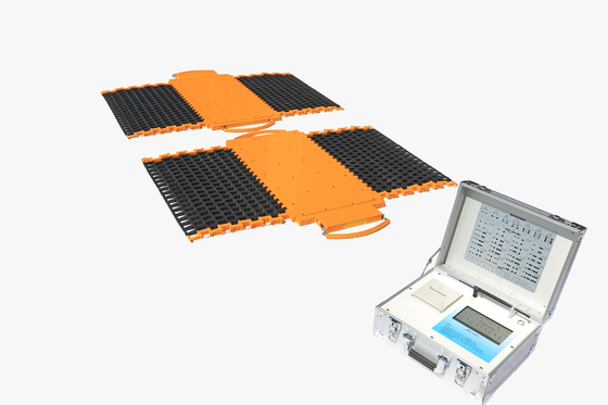 Bilancia portatile per assi con indicatori integrati per la pesatura di veicoli
